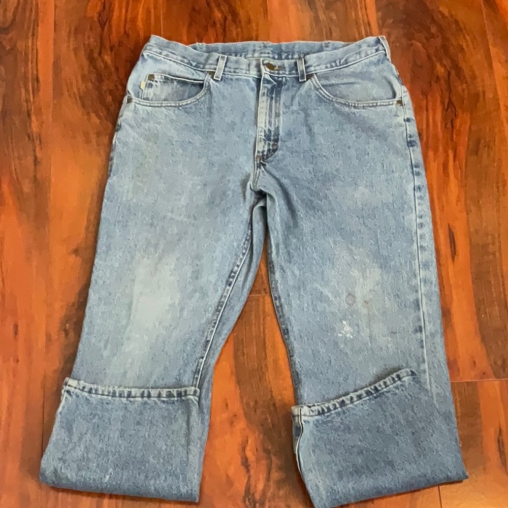 L.L. Bean Double L Bootcut Classic Blue Denim Jeans Size 36x29